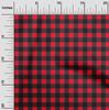 Ткань Cotton Flex Red в клетку для поделок и декора, напечатанная по ярдам, 40 дюймов