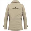 Men's Autumn Casual Washed Mid-Length Windbreaker Jacket