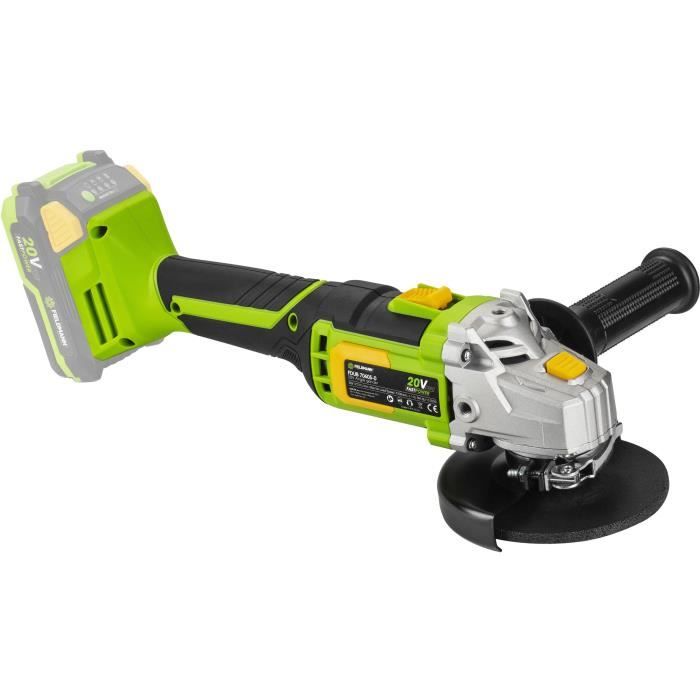 Meuleuse d'angle sans fil - FIELDMANN - 20V - 115 mm - Batterie et chargeur non inclus