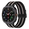 KALEBOL For Samsung Galaxy Watch Ultra 47mm Watch Band Stripe Design Parachute Buckle Nylon Strap