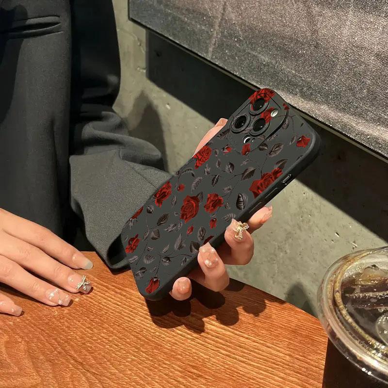 Новый ретро-модный чехол для телефона с розой для Samsung Galaxy S25 S24 S23 Ultra S22 Plus S21 FE A14 A34 A54 A33 A16, мягкий силиконовый чехол