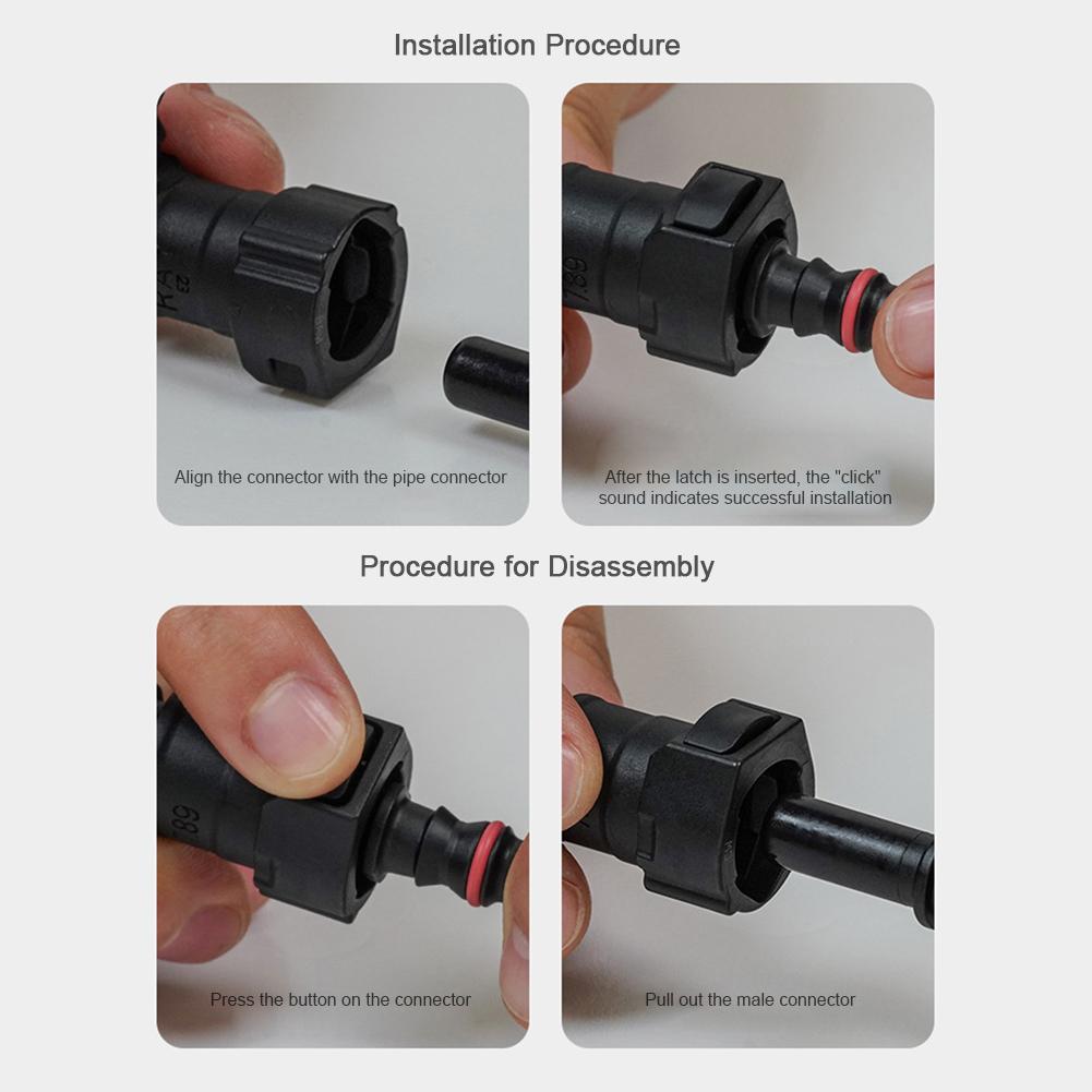 Автомобильный соединительный шланг топливной линии, быстроразъемное соединение ID8 7,89 9,89, резиновый нейлоновый переходник масляной линии, отсоединяемый шланг
