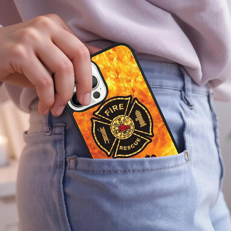Firefighter Fire Fireman soft Phone Case For IPhone 18 17 Air 15 16e 14 13 Pro Max Coque 12 11 Pro Max PLUS cover