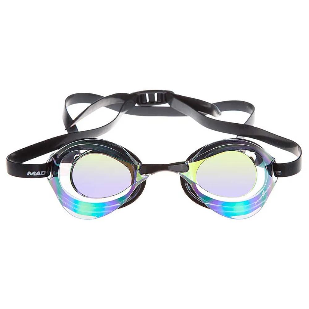 Madwave Пластиковые очки для плавания с зеркальным покрытием Turbo Racer II Rainbow