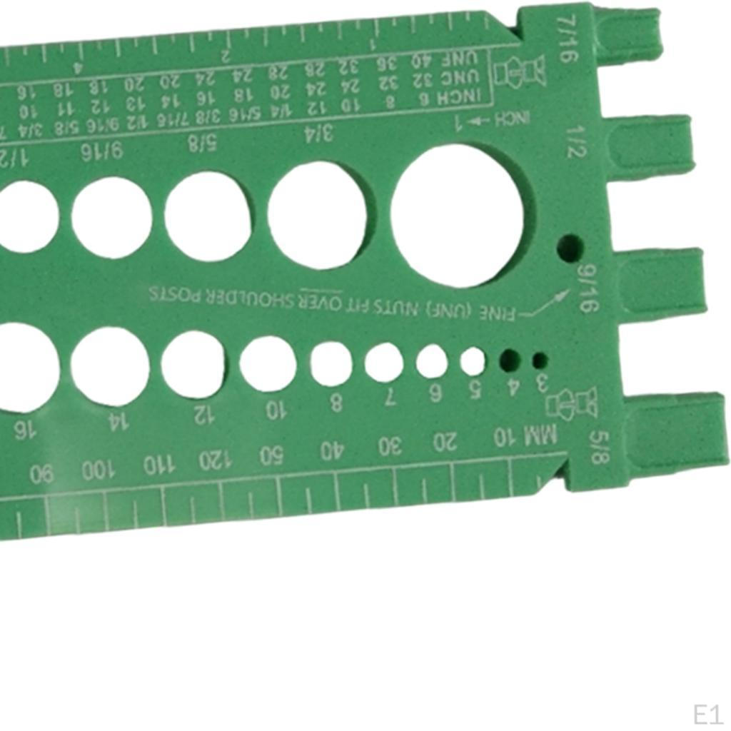 Гайка Болт Резьба Калибр Шаг Многоцелевой Удобный Инструмент Тестер Размеров Портативный Простой в