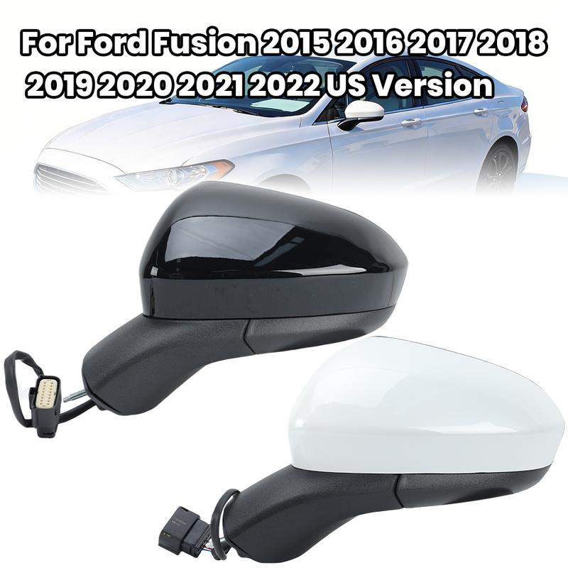 3P Сборка зеркала заднего вида для Ford Fusion 2015 2016 2017 2018 - Версия для США Черное подключаемое боковое зеркало Автоаксессуары
