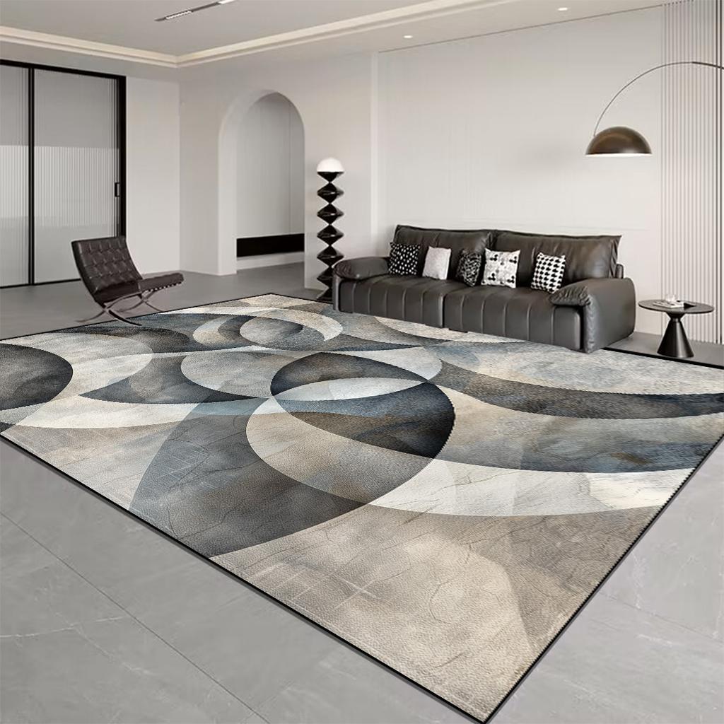 Скандинавский ковер в полоску класса люкс для декора гостиной, мягкие ковры, легко чистящиеся, для спальни, большой площади, оранжево-коричневый коврик для пола