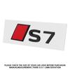 3D S3 S4 S5 S6 S7 S8 Emblem Car Body Rear Trunk Sticker Decor Decal Accessorie For Audi S TT RS Sline A3 A4 B8 8P 8V B6 A5 A6 C7