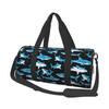 Cartoon Sharks Print Travel Duffel Bag Lightweight Sport Gym Yoga Bag Portable Waterproof Luggage Bags Gift for Women Men