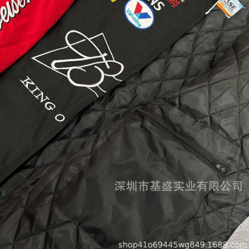 Thermal Cycling Jacket Winter Riding Outerwear Men Women Black Embroidered Motorcycle Sportswear