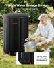 Collapsible Rain Barrel, 380 L Portable Rain Water Collection Barrel, 1000D PVC Rainwater Collection System, Garden Water Catcher Tank Storage