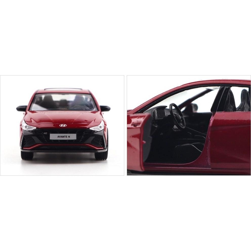 Модель автомобиля Hyundai Elantra N литая - Серия 2, Красная