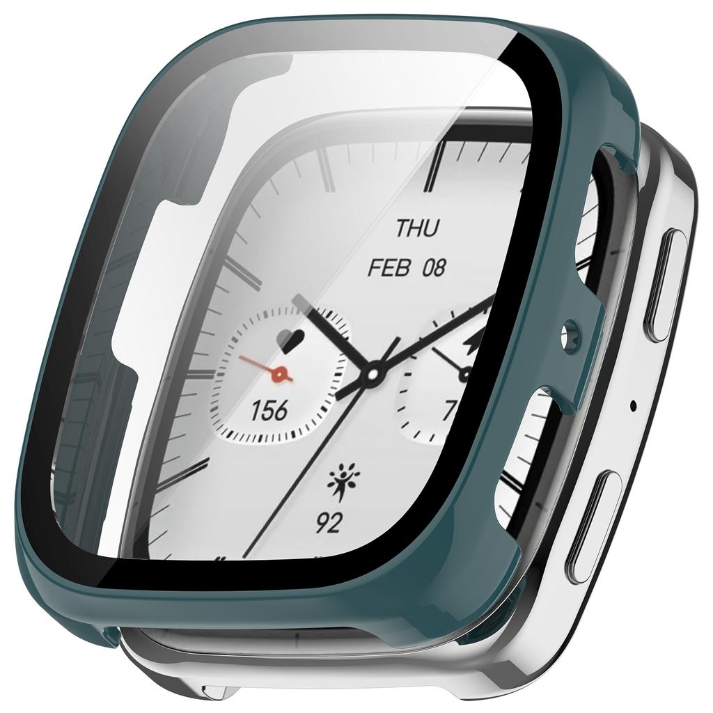 Полный защитный стеклянный чехол для смарт-часов Huami Amazfit Active 2 Square, чехлы-накладки для защиты экрана и закаленная стеклянная пленка