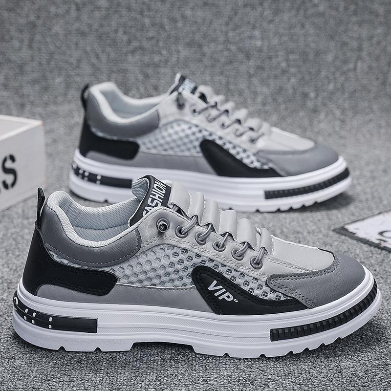 2025 осень новая мужская обувь дышащая сетка кеды мужские корейская версия обуви мужская сетчатая обувь платформа модная повседневная обувь