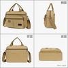 SHOP Shoulder Large A4 Magazine Lightweight or SH409 MT's Men's Bag, Capacity, Storage, Canvas, Multifunctional, Crossbody, Shoulder, Handbag, (Green)
