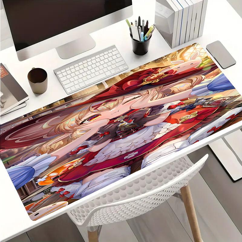 Genshin Impact characters Mouse Pad - Non-Slip Rubber Base, Smooth Surface for Work,Gaming,Office,And Home Use, Desk Mouse Pad
