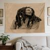 Bob Marley Reggae Legend Pop Art Decorative Wall-Hanging Tapestry, Home Ornament for Living Room,Dorm and Fan Parties,Multi-style,celebrities,cartoons