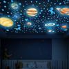 Светящиеся настенные наклейки 3D: светящиеся звезды, планеты, декор для потолка, стен и окон, домашний декор своими руками, флуоресцентные настенные наклейки