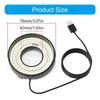 Uniform Illuminating LED Rings Light For Microscopes Featuring Adjustable Polarization 72 Bulbs Design USB Powered
