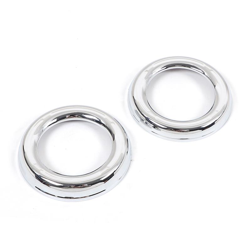 For Mitsubishi L200 Triton 2015-2018 ABS Matte Black Car Front Fog Lamp Light Ring Cover Trim Exterior Car Accessories