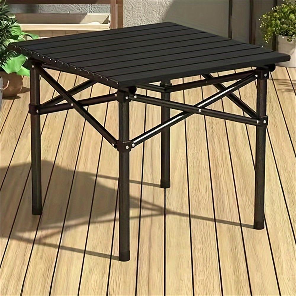 Боковой столик для кемпинга, маленький складной стол с сумкой для хранения, портативный складной алюминиевый боковой столик для пикника и палатки для улицы