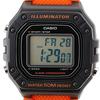 СТАНДАРТНЫЕ ЦИФРОВЫЕ Casio Стандартные цифровые часы Дешевые Casio Доступные Черный Оранжевый [Casio] W-218H-4B2 Мужские Женские