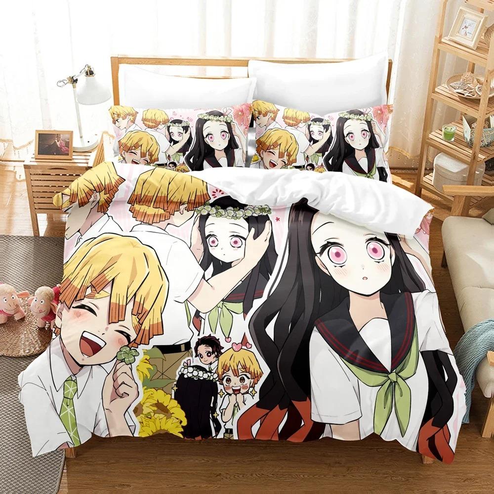 3D Аниме Kawaii Girls Out Of The Blade Постельное белье Пододеяльник Комплект с наволочкой Twin Full Queen King Постельное белье Постельное белье