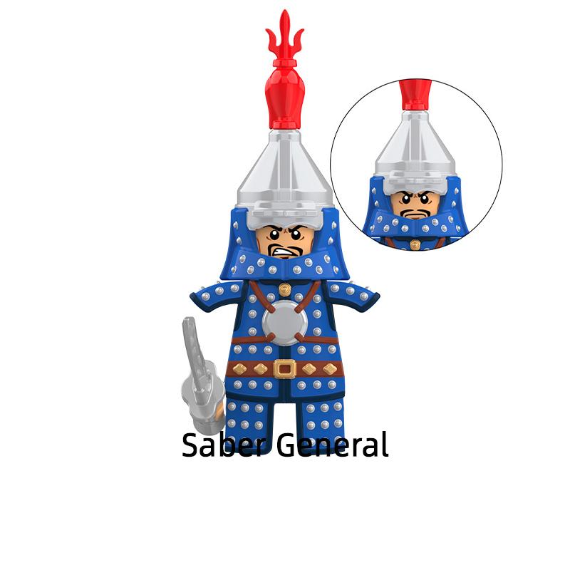 Древняя сабля, генерал, пикинер, палаш, длинный нож, солдат, мушкетон, командир кавалерии, модельные блоки MOC Bricks Set KT1091