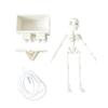 Plastic Dancing Skeleton Aquarium Ornament Movable Oxygen Skeleton  Aquariums Enthusiasts