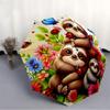 1pc Sloth Family Automatic Open/Close Umbrella - Portable Collapsible Umbrella with 8-Rib Stability, Fashion Lovers yy251017168