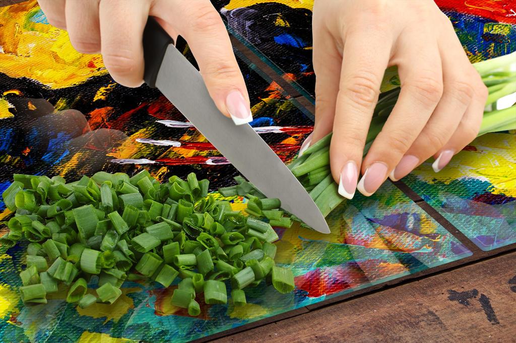 SZKLANA PŁYTA OCHRONNA NA KUCHENKĘ 70x52 BYK