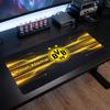 Большой игровой коврик для мыши Borussia Dortmund, персонализированная печать имени, нескользящий коврик для стола с логотипом футбольного клуба, игровой подарок