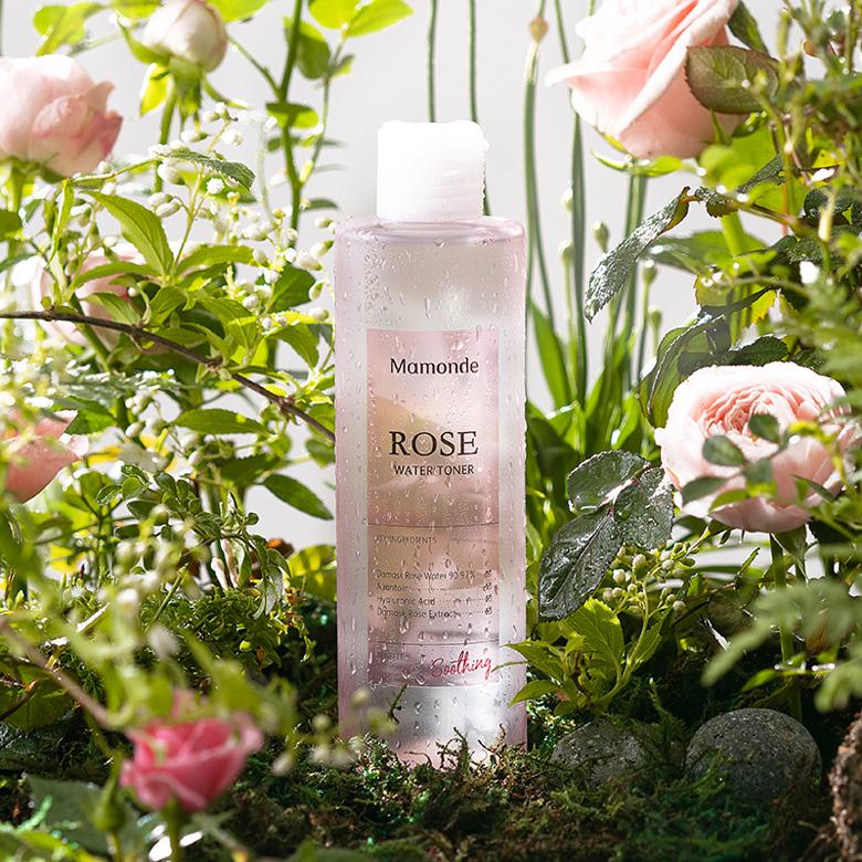 Mamonde Тонер с розовой водой, Веганский, Увлажняющий, Kbeauty, Корейская косметика, образец