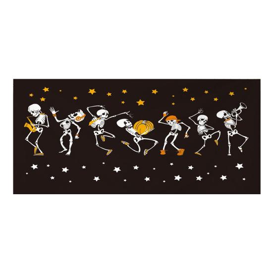 7 x 16 футов Хэллоуин Чехол для гаражных ворот Большой Скелет Кладбище Подвесной Фон Баннер на дверь для Хэллоуина Двор Переднее крыльцо Настенное украшение