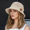 Женская летняя шляпа-ведро для защиты от солнца - Складная, модная, дизайн для круглого лица, для пляжа и путешествий