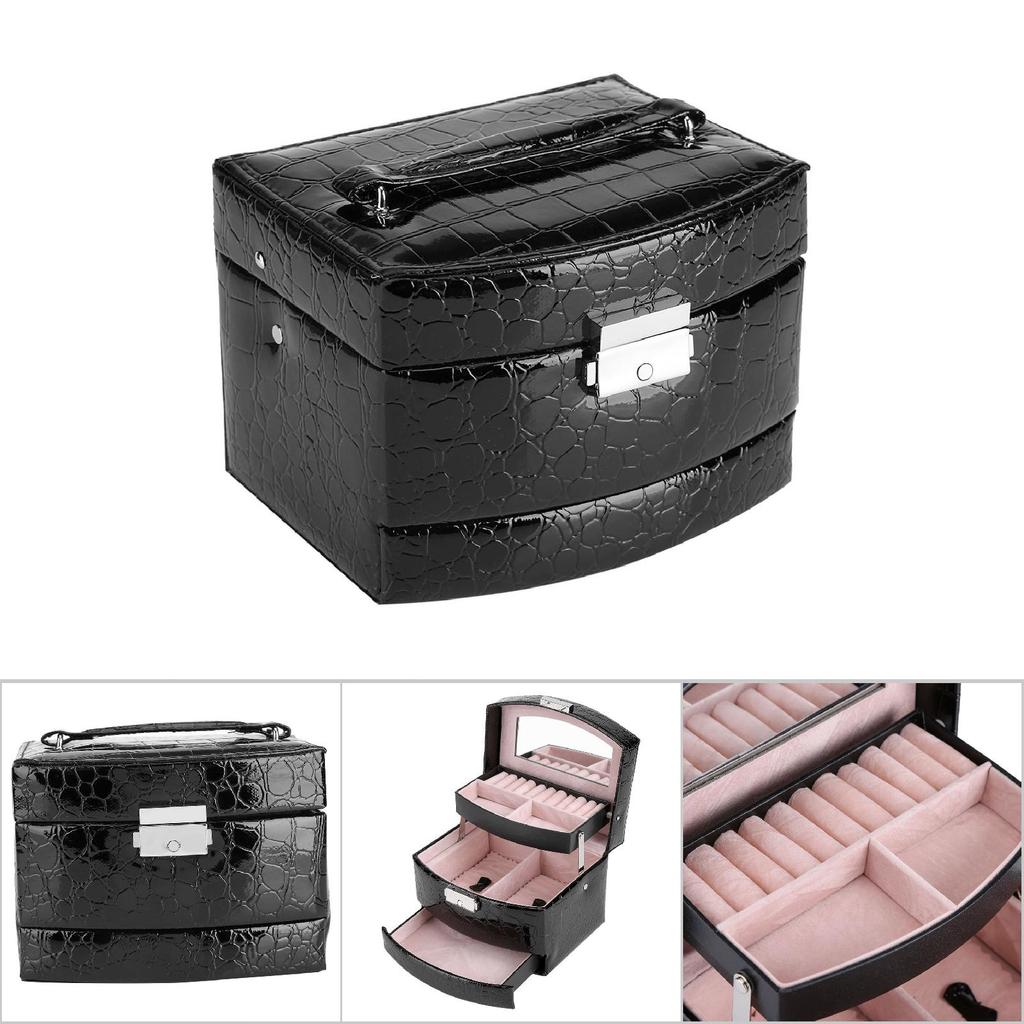 3 слоя ювелирных изделий, ожерелье, кольцо, коробка для хранения, женский подарок, товары для дома