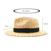 Винтажная соломенная шляпа в британском стиле с черной лентой, шляпа джентльмена, солнцезащитная дышащая солнцезащитная джазовая шляпа