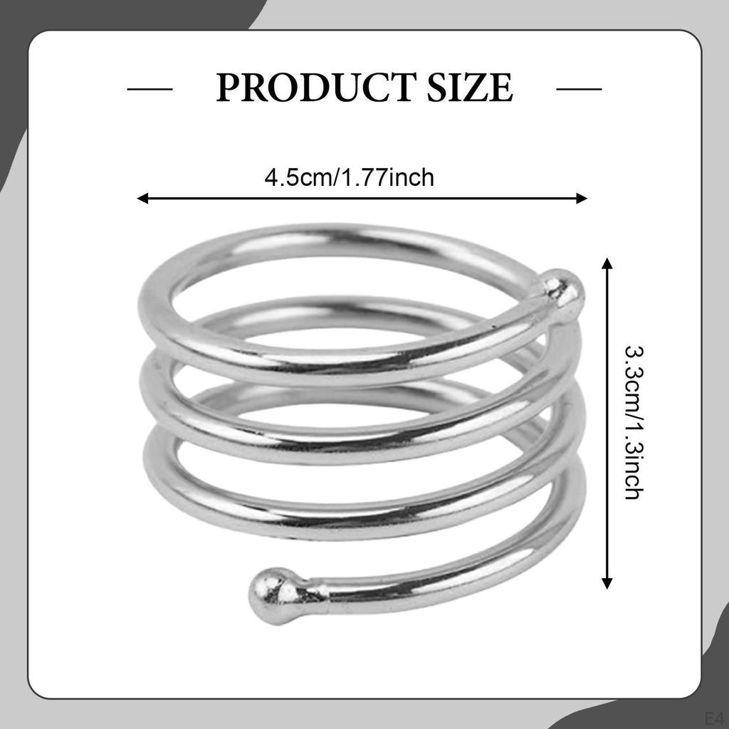 10 Pieces Napkin Rings Decorative Table Settings Unique Multifunctional Holder Dinner