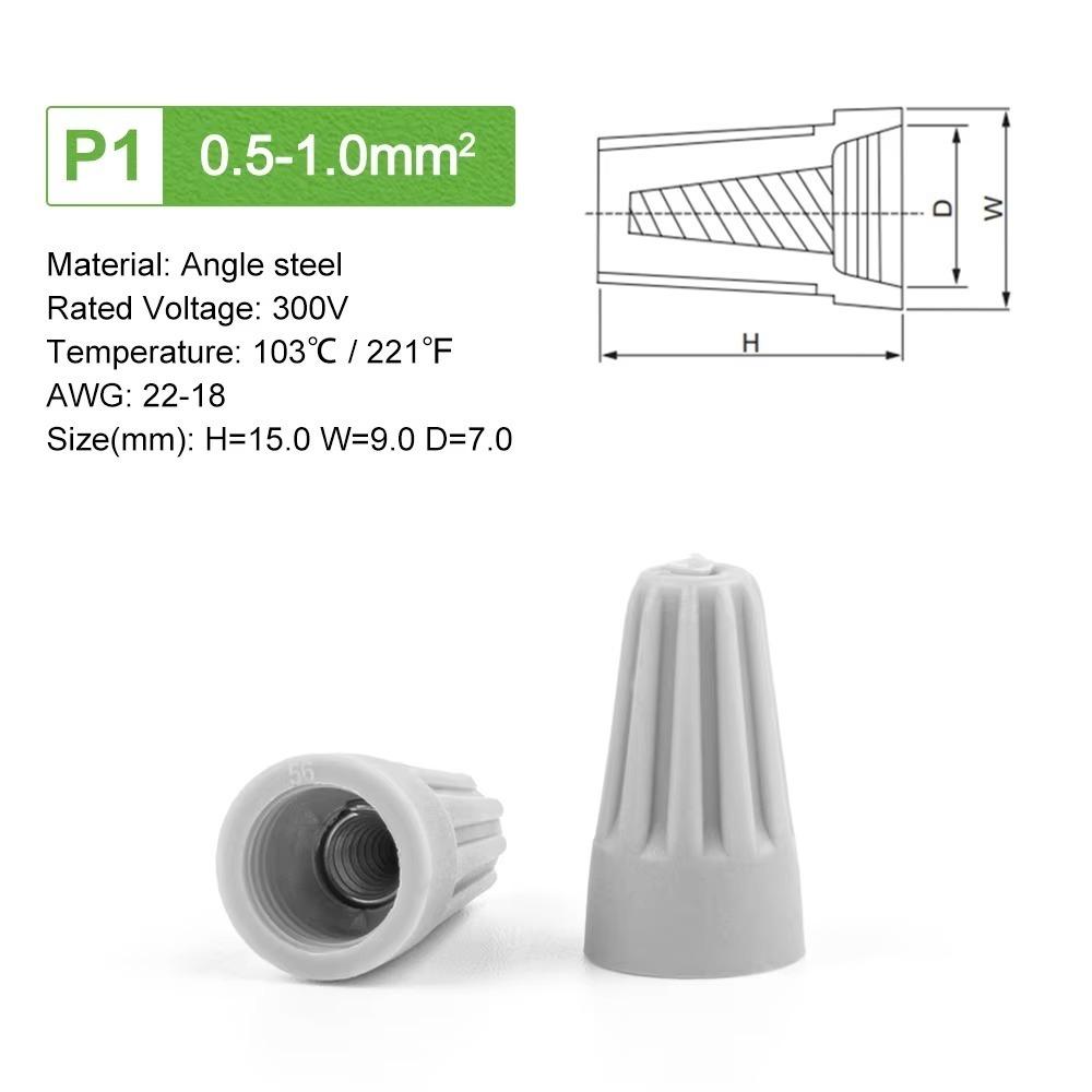 Twist Terminal Insulated Wire Connectors Nuts Colorful Nylon Twist Caps Nuts Electrical Insulated Crimp Electrical