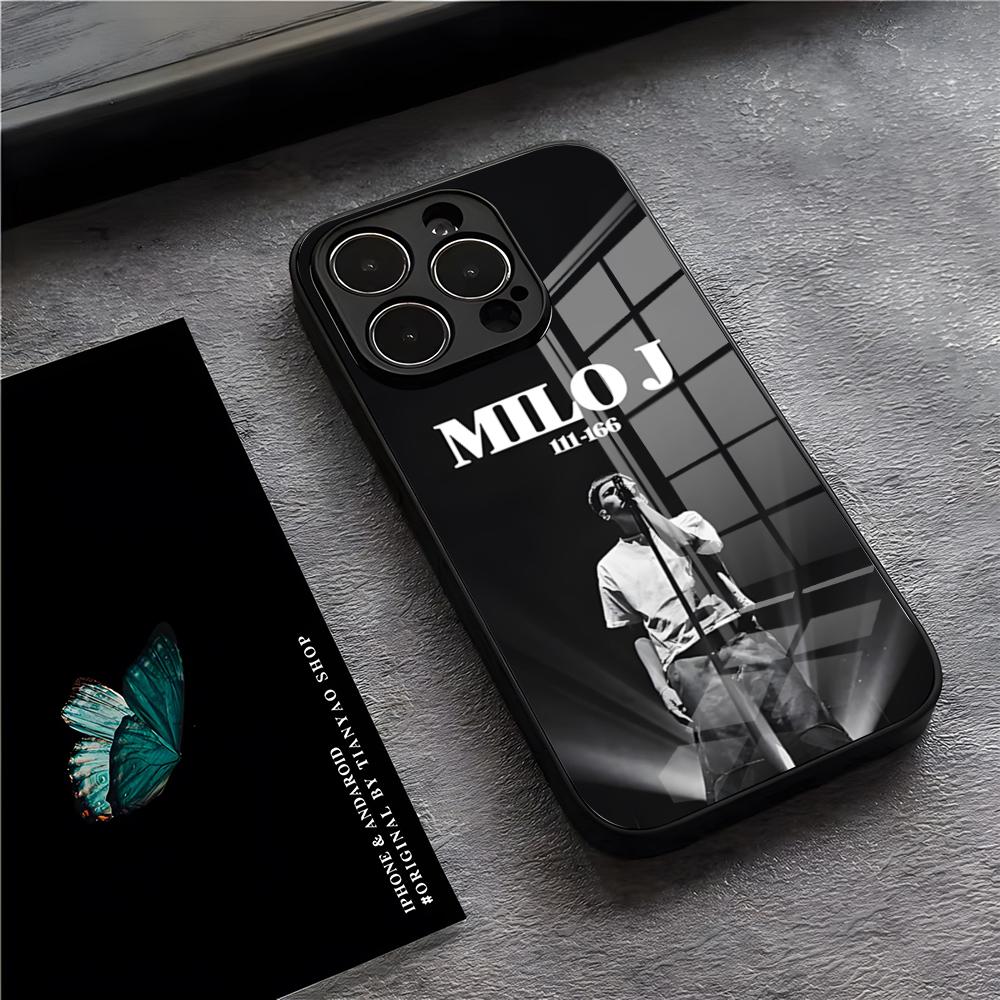 Чехол для телефона Singer M-Milo J для iPhone 17 Pro Max 15 Pro 16 14 Plus 12 13 Mini 11 Pro Ударопрочная стеклянная крышка