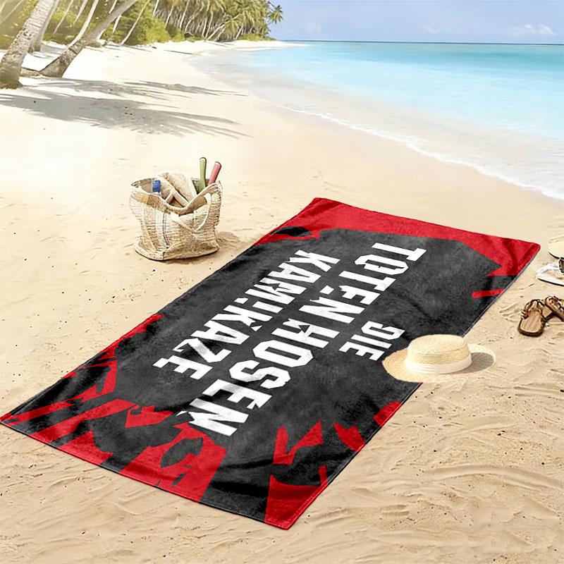 DTH Print Beach Towel, Large Soft Quick Dry Towel for Beach Camping Swimming