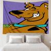 Scooby-Doo Print Tapestry, Backdrop, Easy Setup, Ideal for Bedroom, Office & Living Room, with Aesthetic Wall Hanging Decor.