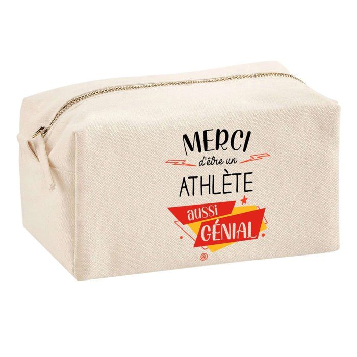 Trousse multifonction Merci Athlète Génial Cadeau Anniversaire Noël Collègue Remerciement Idée | Trousse Scolaire Fournitures Bureau