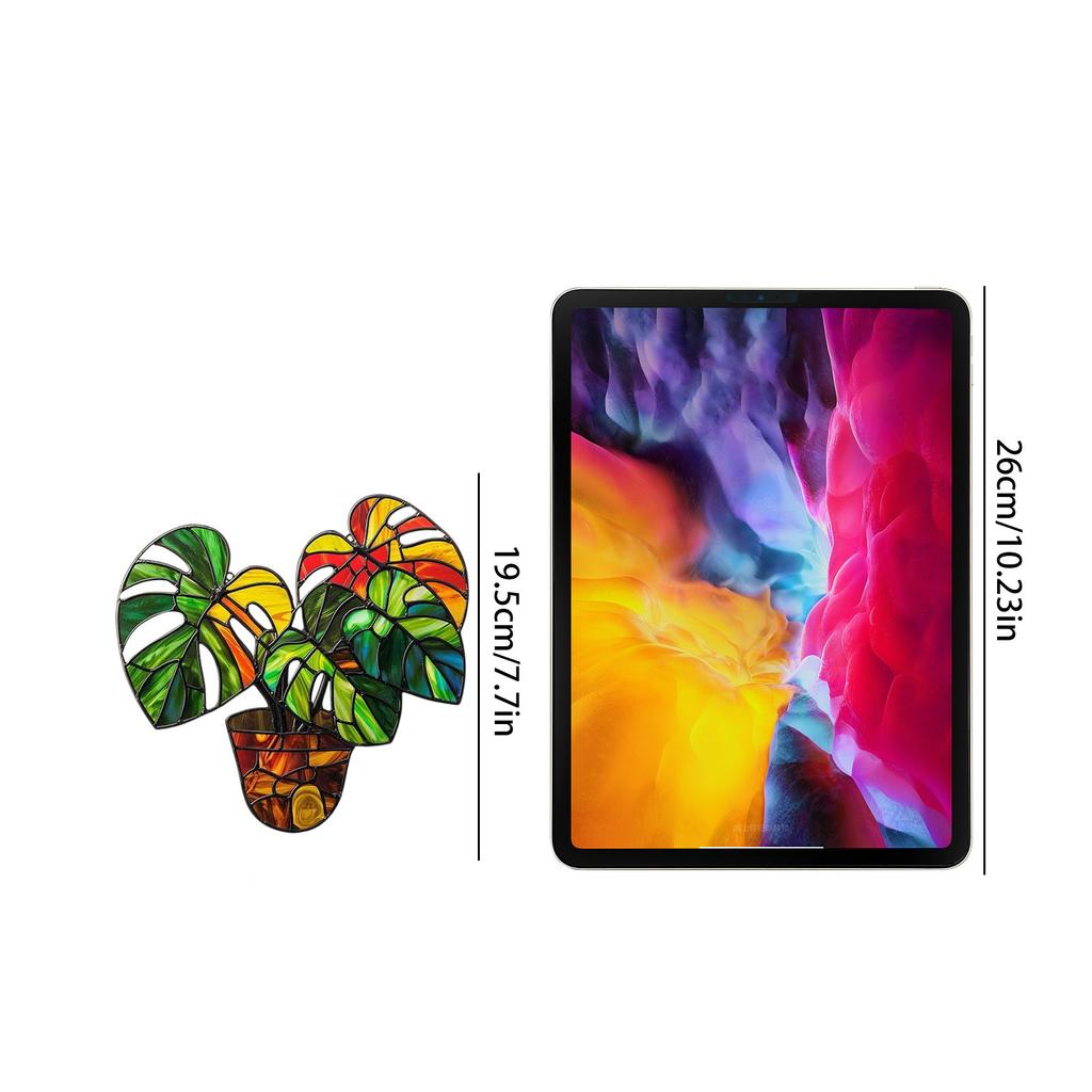 Светопрозрачные подвесные украшения - Пластиковые 2D плоские украшения - Односторонние 3,9-дюймовые рождественские украшения для стен и дверей