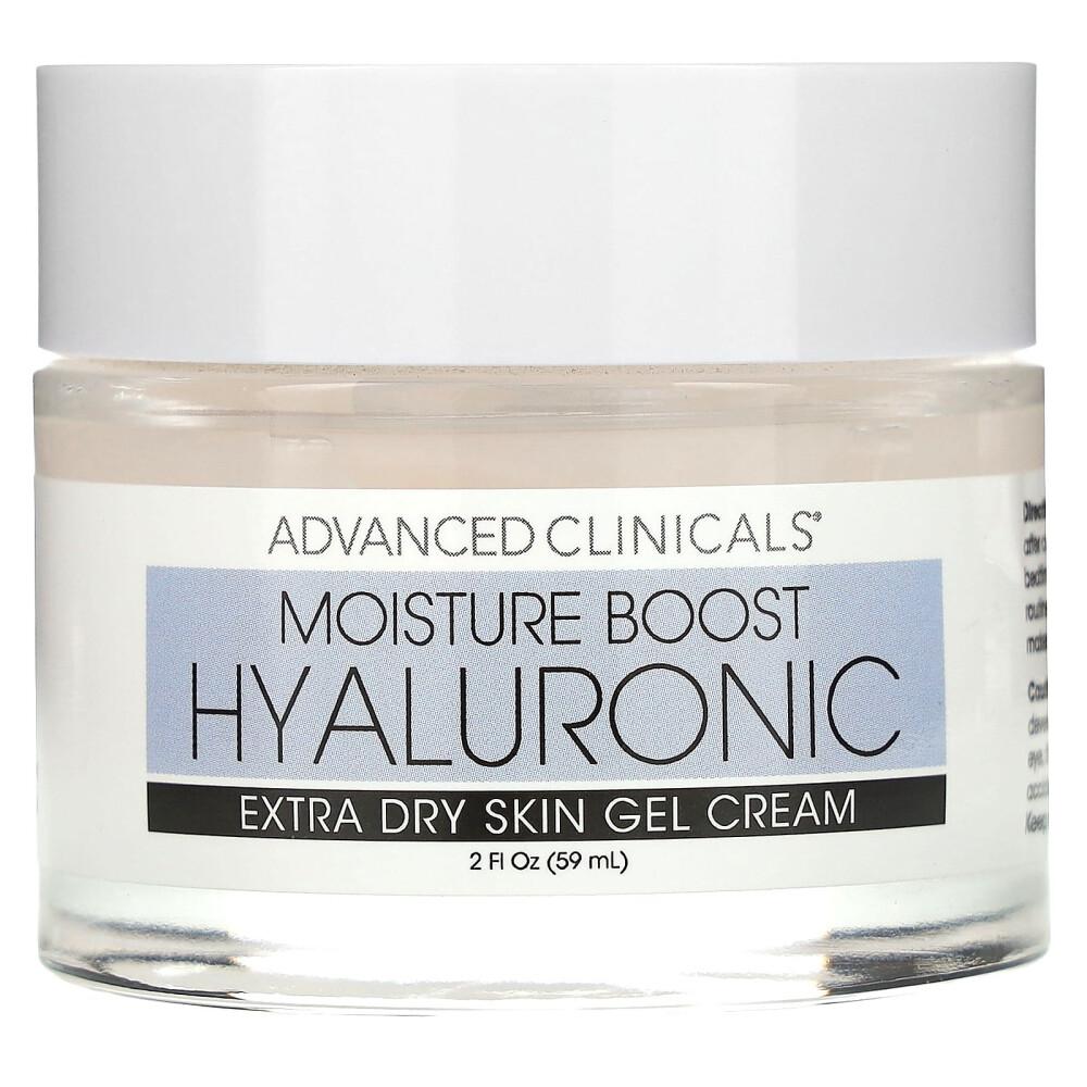 Advanced Clinicals Гель-крем Moisture Boost с гиалуроном для очень сухой кожи, 2 жидк. унции. унция (59мл)