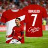 Футбольная футболка Ronaldo #7 Fan Edition для взрослых и детей, дышащая и удобная, тренировочная футболка для футбола на лето