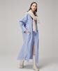 Meuameu Basic Long Shirt Dress Label Knit Shoulder Shawl Set-Up