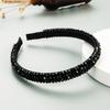 Hairband: Плетеная нить из лески с кристаллами для волос, с высококлассным дизайном, подходит для умывания лица.