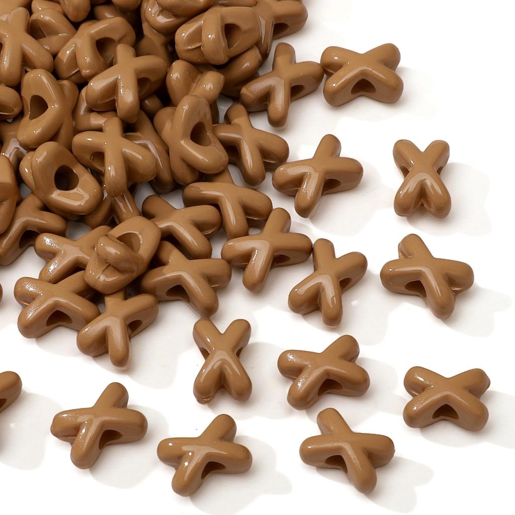 Разделительные бусины в форме вилки, акриловые шармы с эмалевой росписью для изготовления украшений своими руками, вариант 5 или 20 шт.