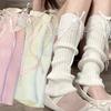 Autumn and Winter Ribbon Lolita Knee Warmers Long Socks JK Knitted Leg Warmers 2026 New Woman Leg Warmers